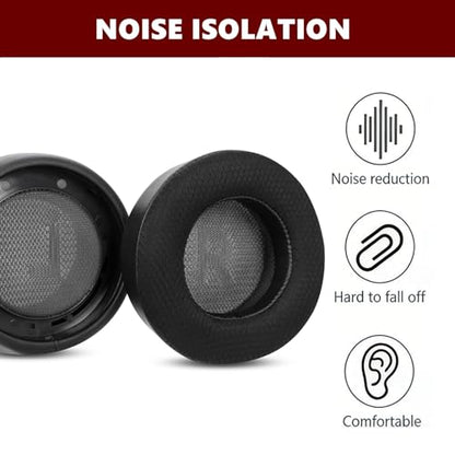 Cooling Gel Ear Pads Replacement Compatible with Corsair Virtuoso MAX Wireless Gaming Headset Mesh Fabric Ear Cushion | Black