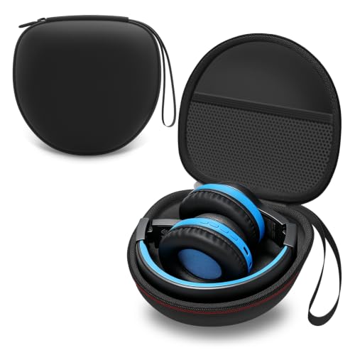 Kids Headphones Case for Folding Headphone, Black (Case Only) | Compatible with iClever BTH12/HS19/BTH26/JoySpark-T5/Candy Bila BH03/EarFun/IMYB/MIDOLA MD-B01/noot Products Kids Headphones - color: Black