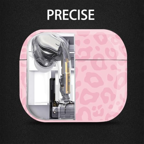 Cute Airpods 4/5 Gen Case Hard Cover Women Girl 2024/2026 - Pink Leopard - color: Pink Leopard, size: For Airpods 4/5