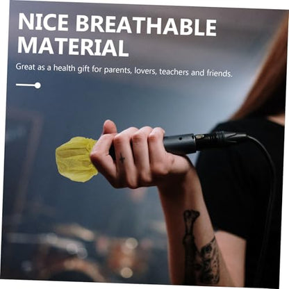 VANZACK 200pcs Mic Covers Disposable Microphone Dust Covers for Ktv Interviews Performances Protect Microphone Life