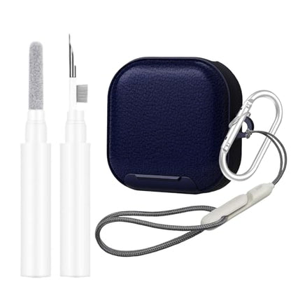 Kickstand Case Compatible with Samsung Galaxy Buds 4 /Buds 4 Pro Keychain | Lanyard Cleaning kit Soft TPU and Hard PC, Drop Shockproof Full Protection Cover for Women Men for Galaxy Buds 4 /Buds 4 Pro - color: Blue