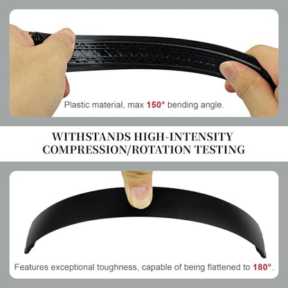Replacement Studio Pro Headband Top Head Band Repair Parts Accessories Arch Band Compatible with Beats Studio Pro 2023(Model A2924) Headphones (Black) - color: Black