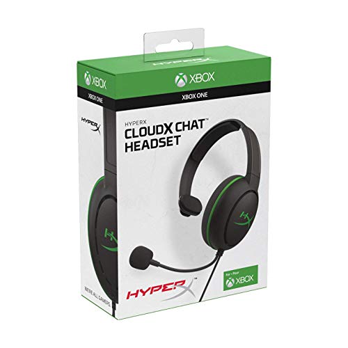 HyperX CloudX Chat Headset – Official Xbox Licensed, Compatible with Xbox One and Xbox Series X|S, 40mm Driver, Noise-Cancellation Microphone, Pop Filter, In-Line Audio Controls, Lightweight - size: Wired, style: CloudX Chat