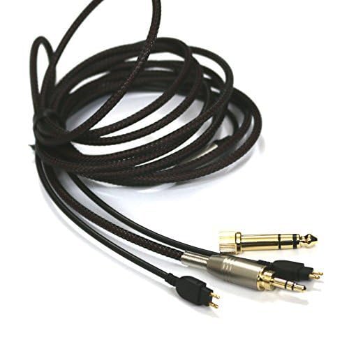 NewFantasia Replacement Audio Upgrade Cable Compatible with Sennheiser HD650, HD600, HD580, HD58X, HD660S, HD660S2, Massdrop HD6XX Headphones 2meters/6.6feet - size: 2m