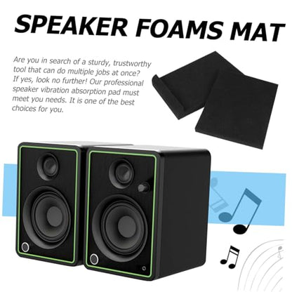 Abaodam 2Pcs High Density Speaker Isolation Pads Durable Cushions for Soundproofing and Stability for Studio Monitors and Audio Equipment