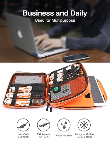 Luxtude Travel Cable Organizer Bag, Electronic Organizer Travel Case Large