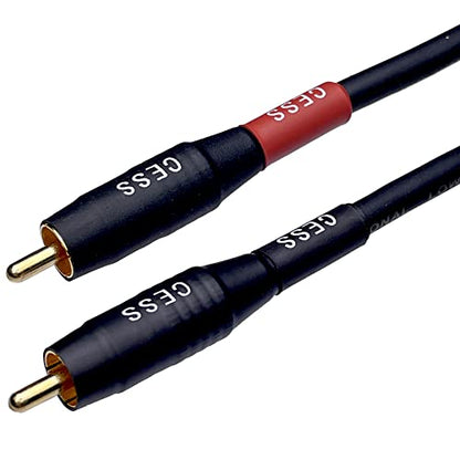 CNCESS CESS-167-3f RCA Right Angle to Straight Type Male to Male Preamp Jumpers Patch Cable, 2 Pack (3 Feet) - size: 3 Feet