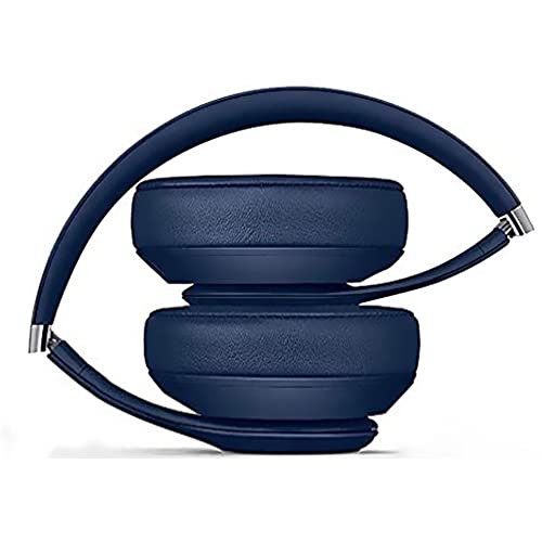 Replacement Ear Pads Cushions for Beats Studio 2 & Studio 3 Wired & Wireless Headphones, Earpads with Soft Protein Leather, Noise Isolation Memory Foam, Added Thickness - Navy Blue - color: Navy Blue