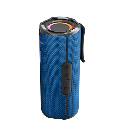 BYANDBY Bluetooth Speaker with IPX5 Waterproof 2 Portable, Long Playtime, Wireless Stereo Pairing, 12W Stereo Sound, BT 5.3, Bassup, Electronics for Home, Shower, Outdoors, Travel(Blue) - color: Blue