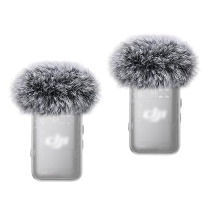 2-Pack Microphone Windscreen for DJI Mic 2 Transmitter, Furry Wind Muff - size: 2 PACK