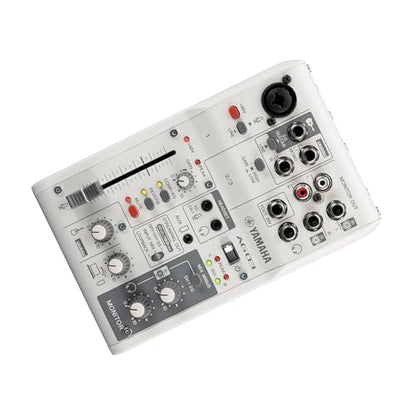 Yamaha AG03MK2 White 6-Channel Live Streaming Loopback Mixer/USB Interface with Steinberg Software Suite | Steinberg Software Suite - color: White, style: AG03 MK2