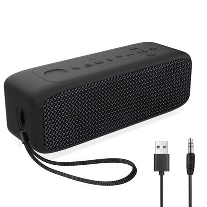 NOBIS 20W Bluetooth Speakers, IP68 Waterproof, Up to 24H Playtime | TWS Pairing, BT 6.0, EQ Mode, TF card & AUX input,Hands-Free Call with App Control for Outdoor, Travel, Home - color: Black