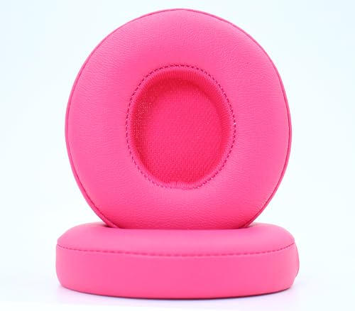 Replacement Ear Pads Compatible with Beats Solo 3 Wireless Rose red - color: Rose red