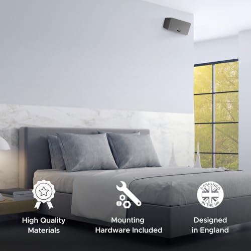 Sound Bass Play 3 Wall Mount, Black, Single (1pc) Adjustable Tilt & Swivel | Compatible with Sonos Play:3 Only, Adjustable Swivel & Tilt Mechanism, Includes All Mounting Fixings - color: Black