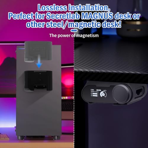 Under Desk Mount for SteelSeries Arctis Nova Pro, Elite and Omni Wireless Gaming Headset, Magnetic Holder for Arctis Nova Pro Wireless Base Station - style: Base Station Mount Only