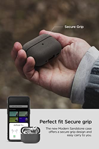 VRS Design Modern for Apple Airpods Pro 2nd Generation & 1st Generation Case (2023/2022/2019) (Sand Stone) [US Patent Registered] - color: Sand Stone, size: Airpods Pro 2