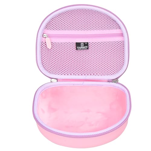 Tourmate Hard Travel Case for Riwbox CT-7 CT-7S / iClever HS01 / FosPower Cat Ear LED Light Kids Wireless Headphones, Protective Carrying Storage Bag（Box for Sale） (Purple&Pink) - color: Purple&Pink