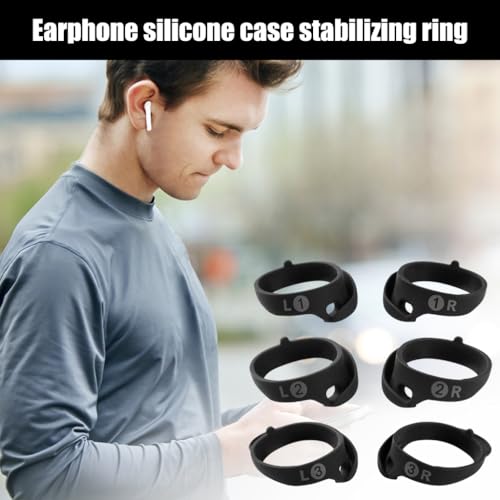 Flexible Silicone Earphone Rings Sweatproof Lightweight for Secure Fix Comfort