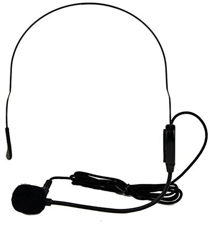 Hisonic HS122B-LL Portable Lithium Battery Rechargeable PA (Public Address) System with Dual Wireless Microphone System and Car Charger Cable, Black (2 Belt-Packs, Black)
