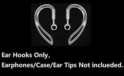 JNSA AirPods Pro Ear Hooks Anti-Slip Anti-Drop Earhooks【Not Fit in The Charging Case】 Compatible with AirPods Pro, Clear - color: Clear