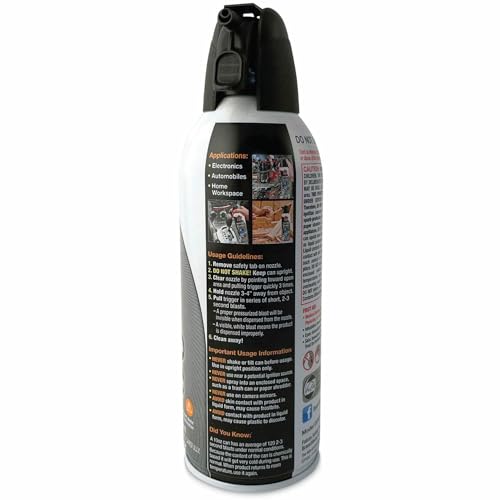 Dust-Off Plus Disposable Compressed Gas Duster, 10 Oz Bottle