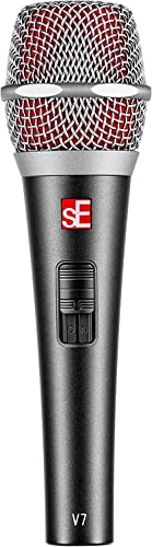 sE Electronics V7 Switch Supercardioid Dynamic Handheld Microphone - Bundle with 2 XLR Cables and 10 Cable Ties