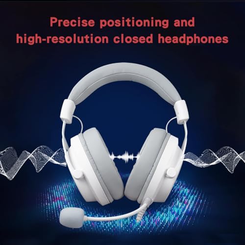 FOXXRAY HAU-37 USB Gaming Headset for PC, Computer Headphones with Microphone, 7.1 Surround Sound, 50MM Dynamic Drivers, RGB Light, Wired Headphones for PS4, PS5, Laptop - color: Black