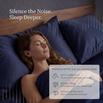 Nox Sleep Earplugs for Side Sleepers – Reusable Soft Silicone Ear Plugs for Sleeping – Comfortable Noise Reducing Earplugs for Snoring, Travel & Deep Sleep – 28dB Reusable Ear Plugs