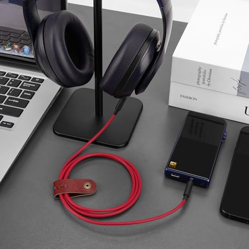 GEEKRIA Audio Cable Compatible with Beats Studio Pro/3/2, Solo 4/3/2, Mixr, Pro Headphones, 1/8" (3.5mm) to 3.5mm Aux Replacement Stereo Cord (4 ft/1.2 m)
