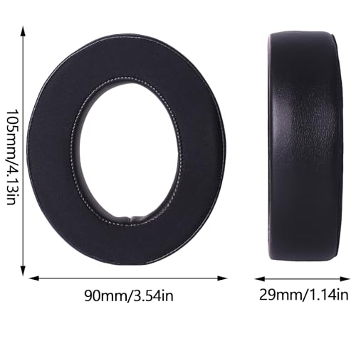 Replacement Cooling Gel Ear Pads for Corsair HS60 HS70 Headphones - Black | HS75 XB HS50/60/70 PRO Ear Covers, Breathable Memory Foam Ear Cushions, Noise Isolation & Comfort Fit, Easy Install