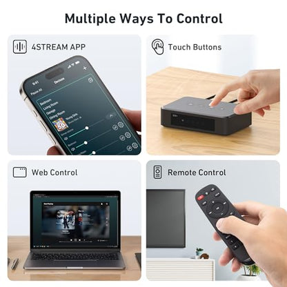Arylic S10+ AirPlay Audio Receiver, Multiroom Stereo with SPDIF Out, WiFi & Bluetooth Music Streamer, Streams HD Lossless Music from Spotify, Amazon Music,Tidal etc.