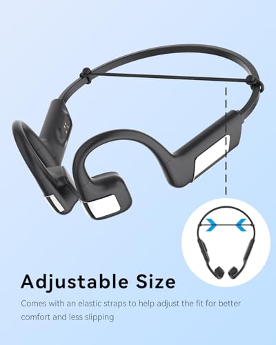MONODEAL Bone Conduction Headphones Swimming Headphones, IP68 Waterproof | Bluetooth 5.4, Built-in 32GB MP3 Memory, Open Earphones Underwater Earbuds for Swimming Running Cycling