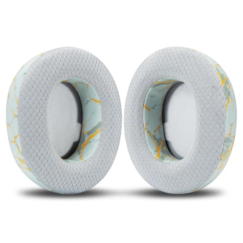 WC Freeze Nova Pro Wireless - Earpads for Arctis Nova Pro Wireless & More | Made by Wicked Cushions | Also fits SteelSeries Nova Elite & Nova Pro Omni(Doesn't Fit Other Models) | Sage Gold Marble - color: Sage Gold Marble