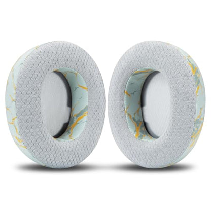 WC Freeze Nova Pro Wireless - Earpads for Arctis Nova Pro Wireless & More | Made by Wicked Cushions | Also fits SteelSeries Nova Elite & Nova Pro Omni(Doesn't Fit Other Models) | Sage Gold Marble - color: Sage Gold Marble