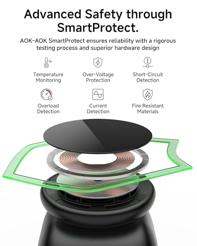 Magnetic Wireless Charging Station, Charger Stand for iPhone Apple Watch | 2026 2 in 1 Foldable Charger Stand 15W for iPhone 17 16 15 14 13 12 Pro Max, 5W for Apple Watch&Airpods, 30W Adapter included - color: Black
