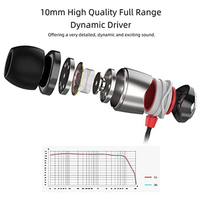SoundMAGIC E10 Wired Earbuds, No Mic, Premium Hi-Fi, 3.5mm Jack, Gunmetal | Rich punchy bass, Full layered audio, All-metal build, Tangle-free cable, Passive noise isolation, Ergonomic comfortable fit - color: Gunmetal