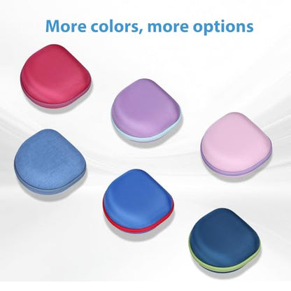 Kids Headphone Case for JBL Junior 320/320BT, Blue(Case Only) | for iClever BTH12/HS19/BTH22/BTH20/BTH18/BTH26, MIDOLA, Candy Bila, JoySpark, acer, eKids, JLab JBuddies Foldable Headphones - color: Dark Blue-Blue