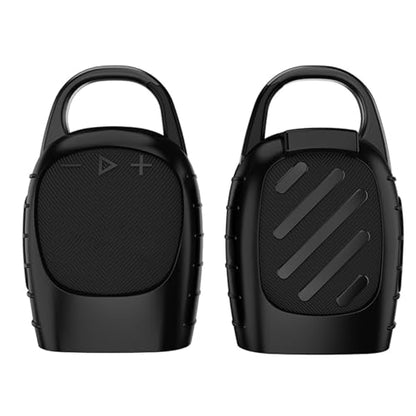 Silicone Protective Cover Case Sleeve Compatible for JBL Clip 5 Portable Bluetooth Speaker Carrying Case Stand Up Holder Cover Pouch - color: BLACK