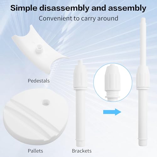 Desktop Headphone Stand, Universal Headphone Holder with Phone Holder,Anti-Slip Base, for Desk, Office, Home Headphones Support Accessory (White) - color: White