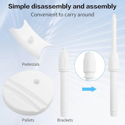 Desktop Headphone Stand, Universal Headphone Holder with Phone Holder,Anti-Slip Base, for Desk, Office, Home Headphones Support Accessory (White) - color: White