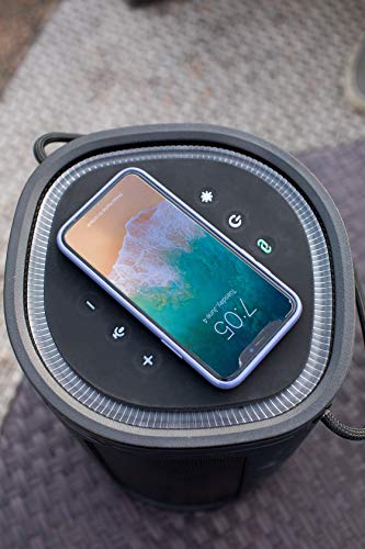 Altec Lansing Soundbucket XL - Waterproof Bluetooth Speaker with Customizable LED Lights, Qi Wireless Charging, 20 Hours Playtime & 100 Foot Range - style: Soundbucket XL