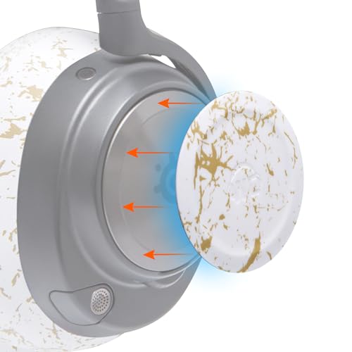 WC Side Plates for Arctis Nova Pro Wireless, Pro Wired & Nova Elite | Made by Wicked Cushions | Also fits Nova Pro Omni, 7, 7X & 7P | Gold Marble - color: Gold Marble