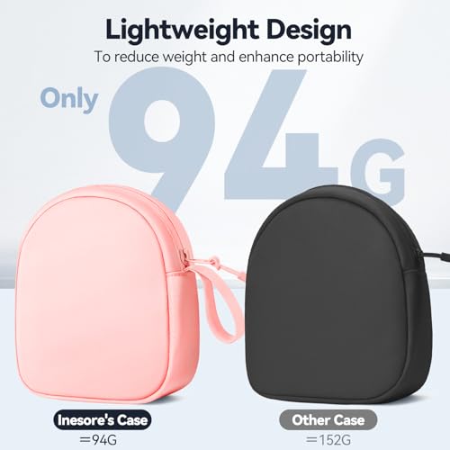 Inesore Soft Headphone Case Headset Carrying Storage Bag Pouch, Pink - color: C-Pink