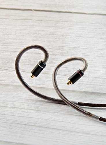 keephifi Earphone Upgraded Cable CCZ【XI】 6N Single Cystal Copper Replacement Headsets Wire CCZ Plume Standard Cable for BLON KZ TRN TIN Audio Cable (MMCX 2.5MM, Brown) - size: MMCX 2.5MM