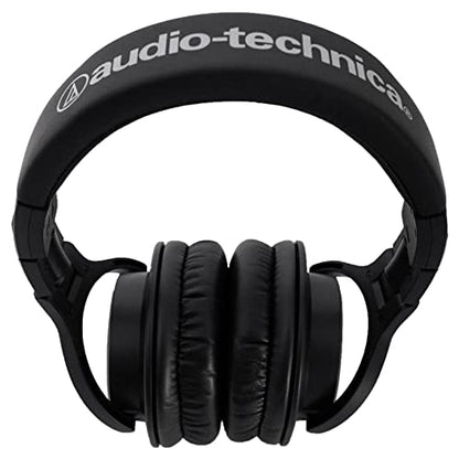 Audio-Technica ATH-M40x Closed-Back Dynamic Studio Monitor Headphones ATHM40x Bundle with Rockville RockShield 1 Studio Microphone Isolation Shield w/Sound Dampening Foam