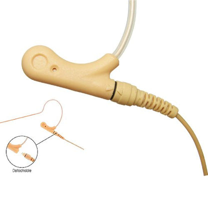 U-Voice UVS-70D-SH4 Earhook Headset Mic | Detachable Cable, For Shure Wireless Microphone System - color: Tan