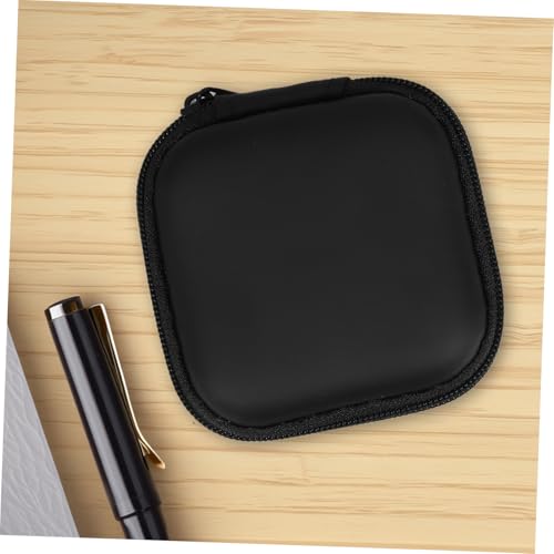 Black EVA Earphone Case Pouch, Hard Shell Mini Storage Box
