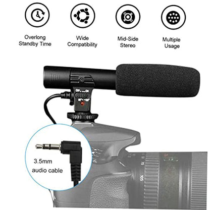 Camera Microphone for DSLR and Camcorder, Interview Recording