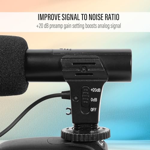Deco Gear Universal Mini Condenser Shotgun Microphone for Digital Cameras