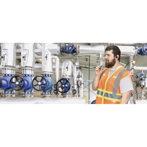 KENWOOD KHS-31C C-Ring Walkie Talkie Earpiece with Mic with PTT & Clip Microphone, Durable & Lightweight, Long Cable, VOX Compatible, Supports KENWOOD ProTalk, FreeTalk & 2-Pin Connector Radios - style: KHS-31C